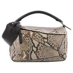 Used Loewe Puzzle Bag Python Medium