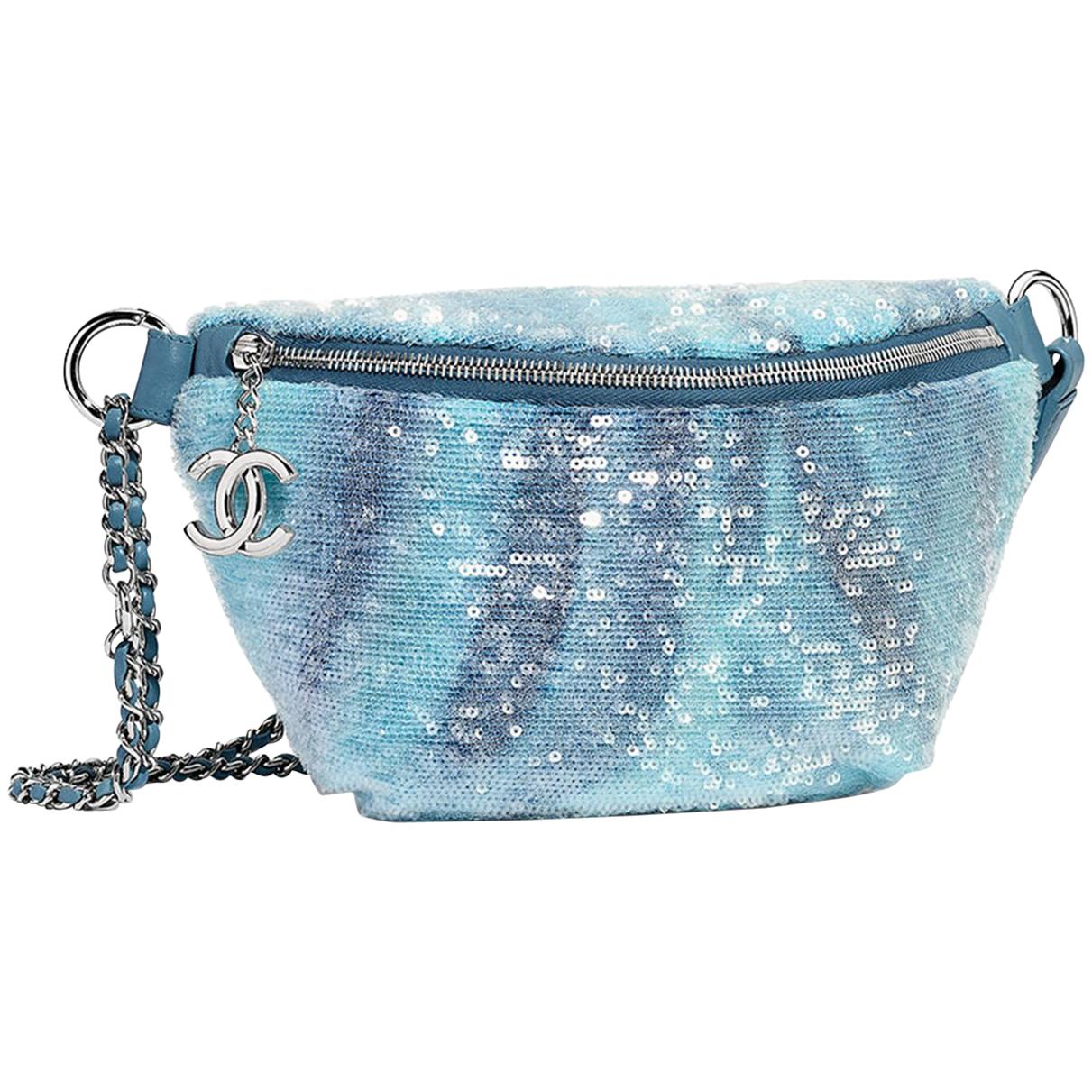 Chanel Sequin Belt Bag at 1stDibs  chanel sequin waist bag, chanel  sequined belt, silver sequin belt