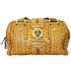 Gucci Aviatrix Boston Ostrich Leather Bag 