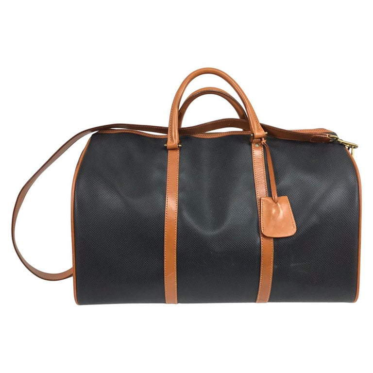 Bottega Black and Tan Leather carry on Duffel Bag at 1stDibs