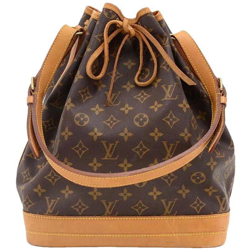 LOUIS VUITTON Pre Owned Monogram Canvas Noe Large Shoulder Bag