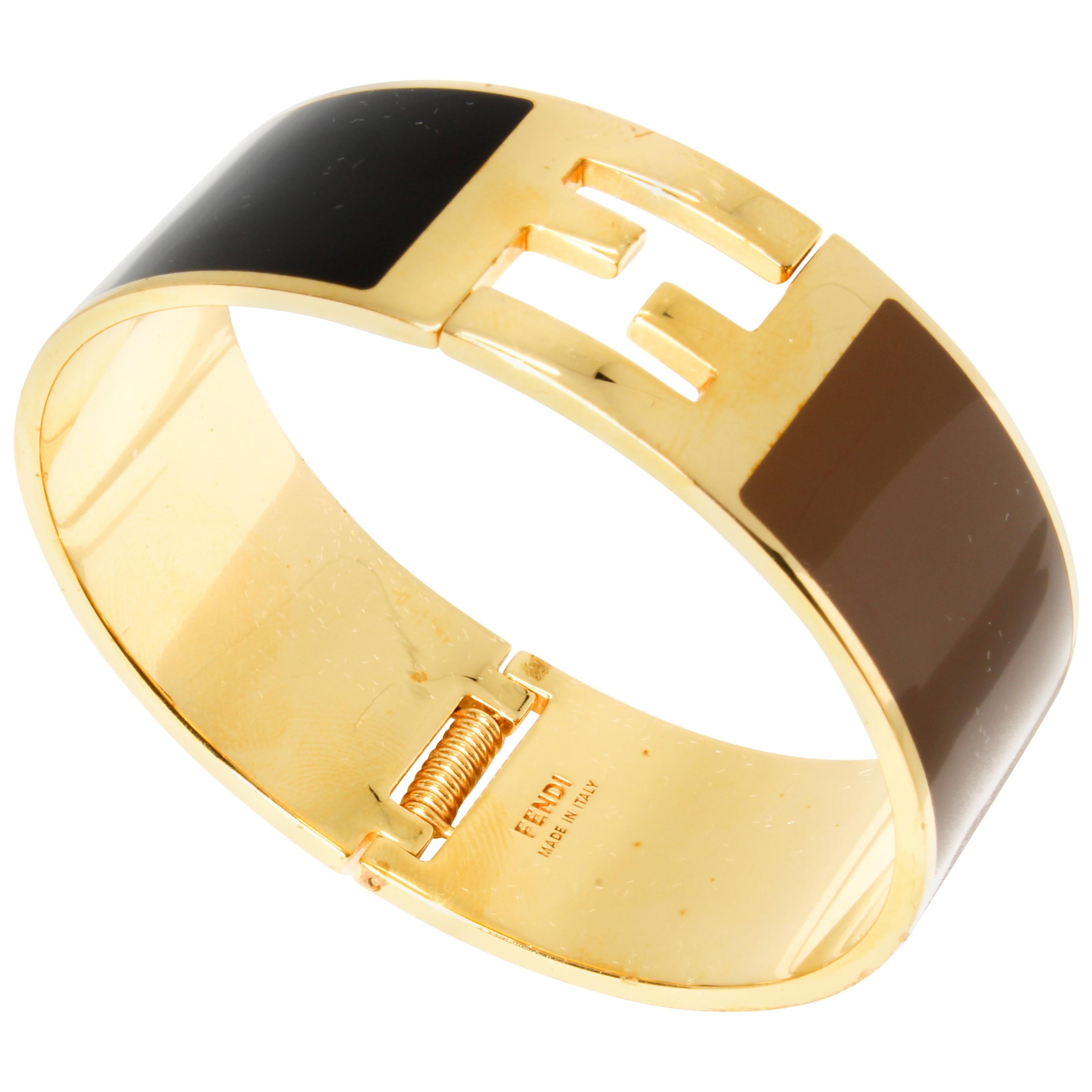 The fendista bracelet Fendi Gold in Metal - 33359185