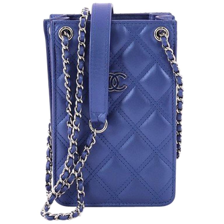 Chanel CC Phone Holder Crossbody Bag Quilted Lambskin at 1stDibs chanel phone bag