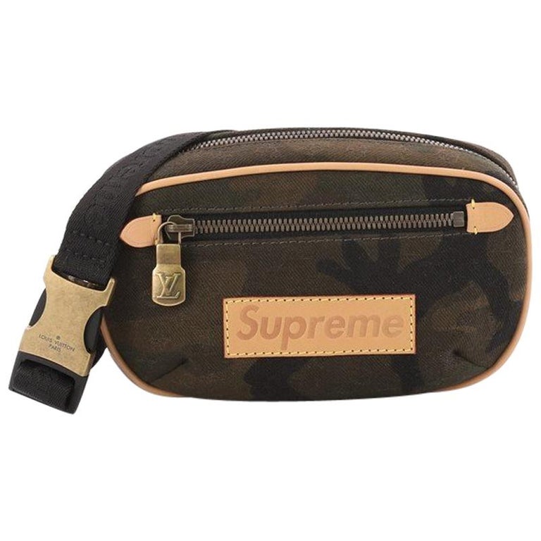 Louis Vuitton Bum Bag Limited Edition Supreme Camouflage Canvas at 1stdibs