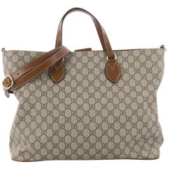 Gucci Convertible Soft Tote GG Coated Canvas Medium