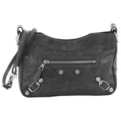 Balenciaga Hip Giant Studs Crossbody Bag Leather