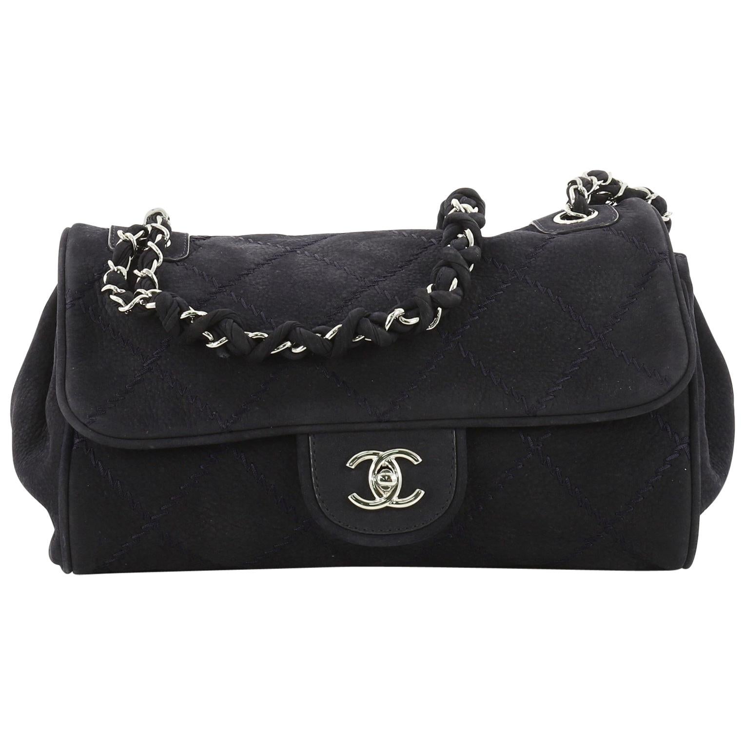 Chanel Ultimate Stitch Accordion Bag Quilted Nubuck Medium