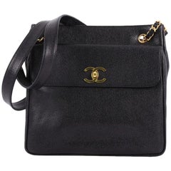 Chanel Vintage Front Pocket Tote Caviar Medium