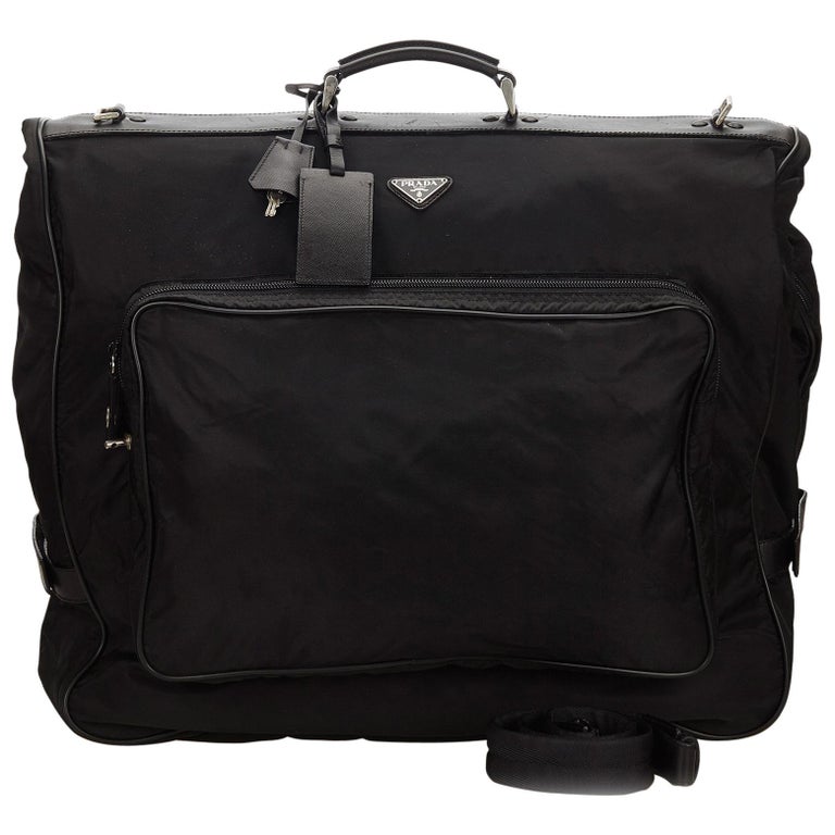 Prada Black Nylon Garment Bag at 1stdibs