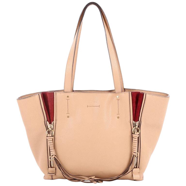 Chloe Milo Shopping Tote Leather Small 