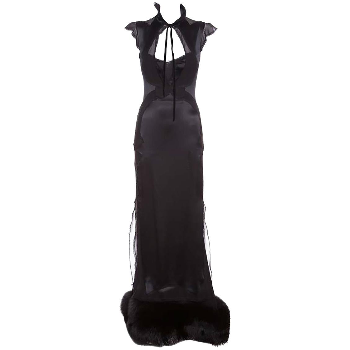 Tom Ford for YSL Black Silk Gown, F / W 2004 