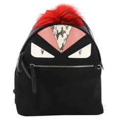 Fendi Monster Backpack Nylon with Leather and Fur Large
