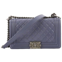 Chanel Boy Flap Bag Quilted Lambskin Old Medium 
