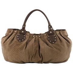 Gucci Pelham Tote Studded Python Large