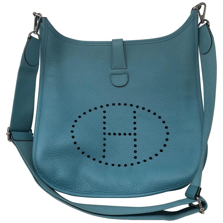 Hermes Evelyne Teal GM Crossbody Bag at 1stDibs hermes crossbody