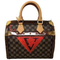 Used Louis Vuitton Time Trunk Speedy Noir 25 Bandouliere