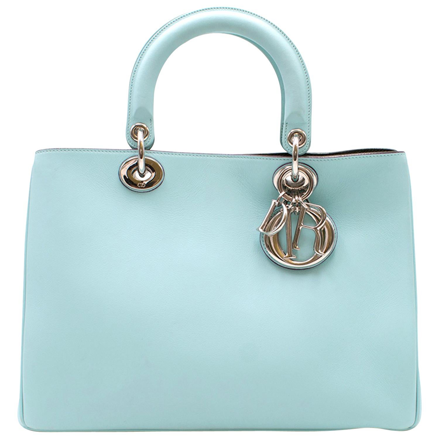 Dior Blue Diorissimo Bag For Sale