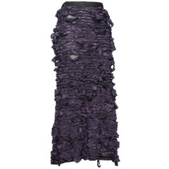 Yves Saint Laurent by Tom Ford Vintage Raw Ribbon Skirt, Fall 2001
