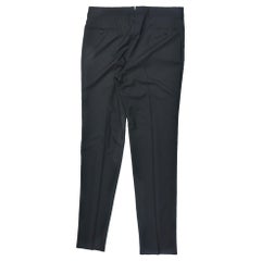 Tom Ford Men Black Wool Tuxedo Striped Trousers