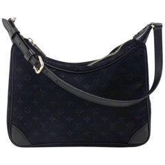 Louis Vuitton Boulogne PM Black Monogram Mini Satin Hand Bag