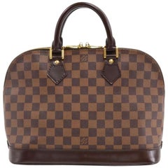 Louis Vuitton Alma Damier Canvas Hand Bag