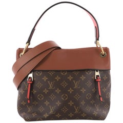 ouis Vuitton Tuileries Besace Bag Monogram Canvas with Leather 