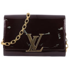 Louis Vuitton Chain Louise Clutch Patent GM