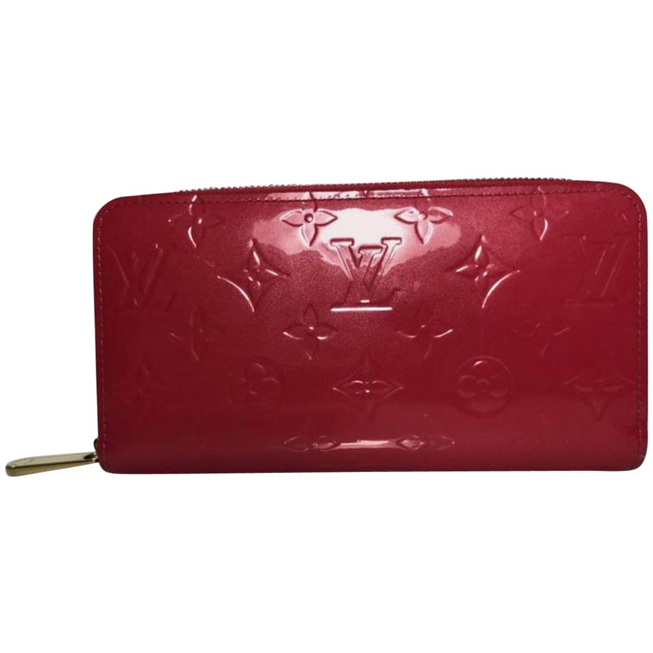 Louis Vuitton Vernis Zippy Wallet in Pink For Sale