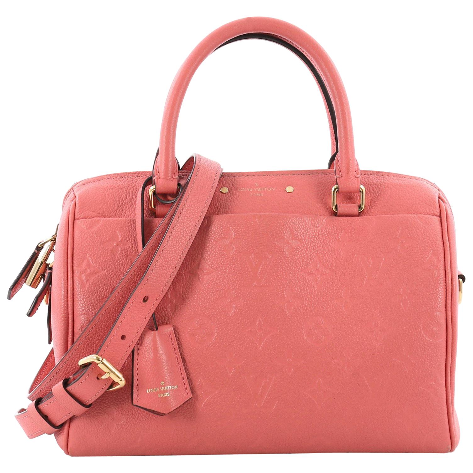  Louis Vuitton Speedy Bandouliere NM Handbag Monogram Empreinte Leather 25