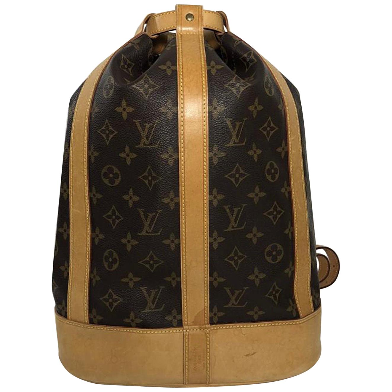 Louis Vuitton Monogram Randonnee PM Bucket Shoulder Handbag