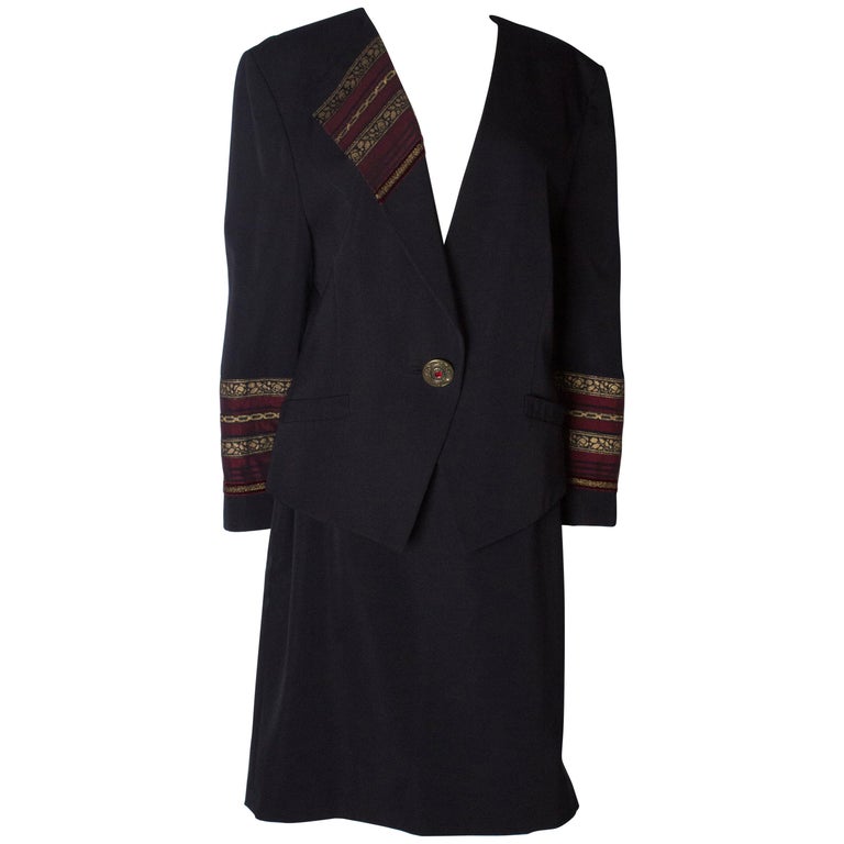 Louis Feraud Vintage Skirt Suit For Sale at 1stDibs