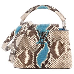  Louis Vuitton Capucines Handbag Python Mini 