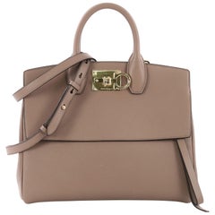 Salvatore Ferragamo Studio Satchel Leather Small