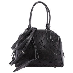 Alaia Sac Trapeze Tote Laser Cut Leather PM
