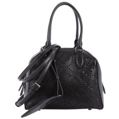 Alaia Sac Trapeze Tote Laser Cut Leather PM 