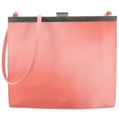 Celine Clasp Crossbody Bag Leather Mini
