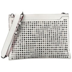 Christian Louboutin Skypouch Shoulder Bag Studded Leather