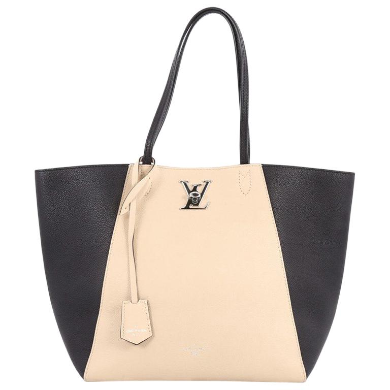 Louis Vuitton Lockme Cabas Leather Bag