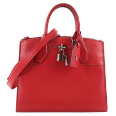  Louis Vuitton City Steamer Handbag Leather PM