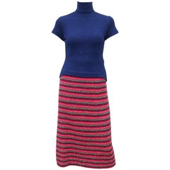 Murrell Hand Crocheted Knit Three Piece Suit, 1960s