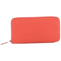 Hermes Azap Zip Around Wallet Silk'in Epsom Long 