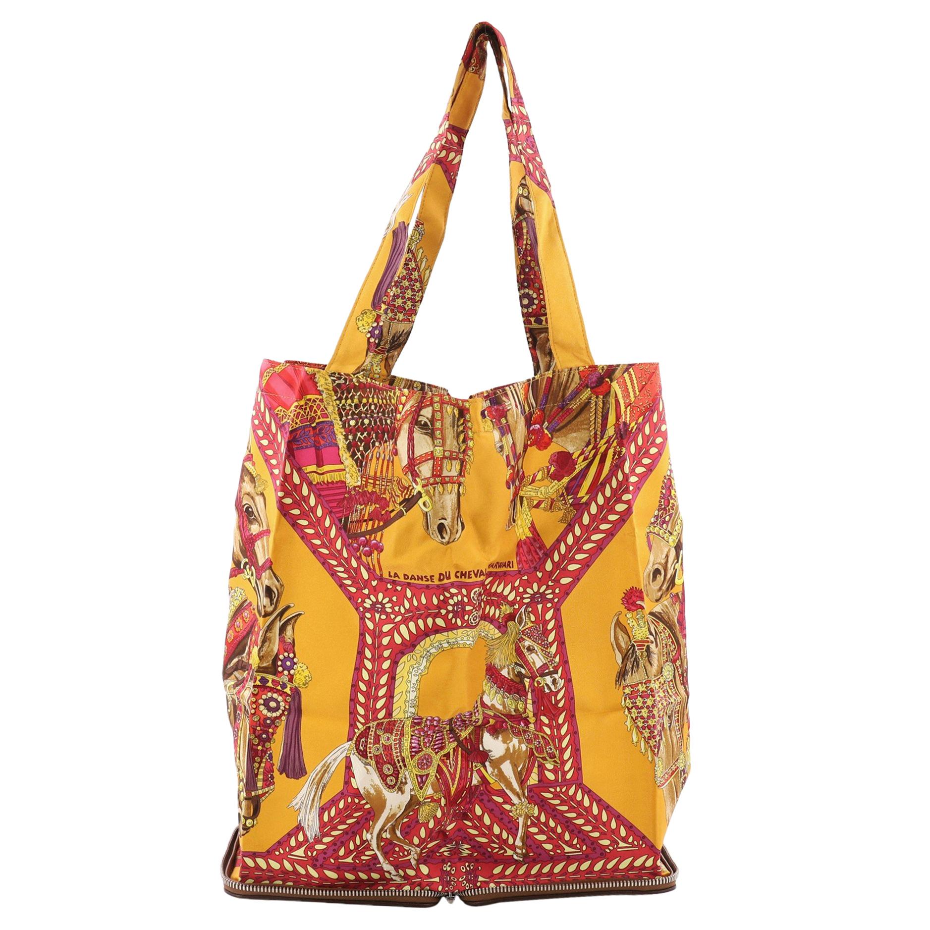 Hermes Silky Pop Tote Printed Silk 