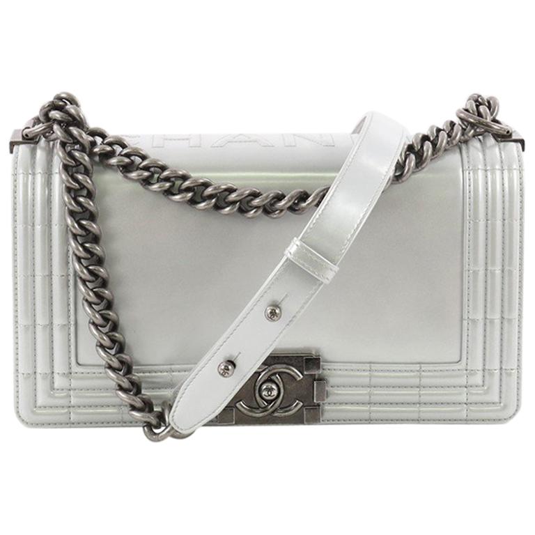 Chanel Reverso Boy Flap Bag Glazed Iridescent Calfskin Old Medium at ...