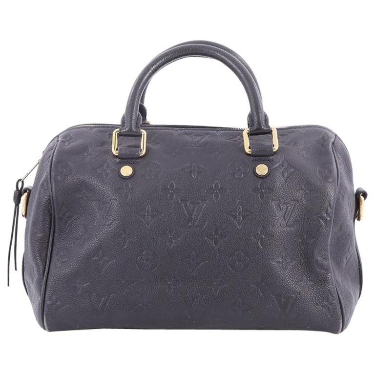 Louis Vuitton Speedy Bandouliere Bag Monogram Empreinte Leather 25 For Sale at 1stdibs