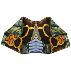 ALEXANDER McQUEEN S/S 2010 "Plato's Atlantas" Snake Print "DeManta" Clutch