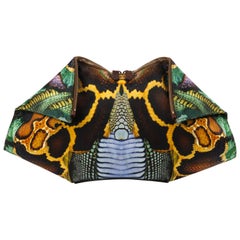 ALEXANDER McQUEEN S/S 2010 "Platons Atlantas" Schlangendruck "DeManta" Clutch