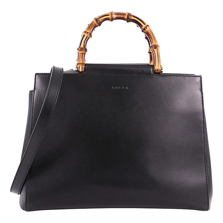 Gucci Nymphaea Tote Leather Medium at 1stdibs