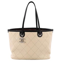 Chanel Fever Tote Quilted Caviar Small 