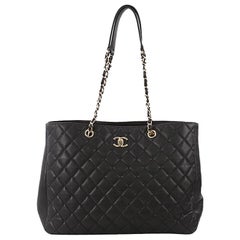 Chanel Classic CC Shopping Tote Quilted Caviar Large