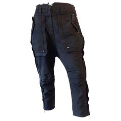 Gianfranco Ferré drop crotch black jeans, c 2010